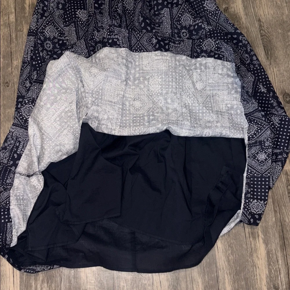 TUCKERNUCK EN Saison Navy White Daytona Midi Dress NWT Size Large - Picture 13 of 14